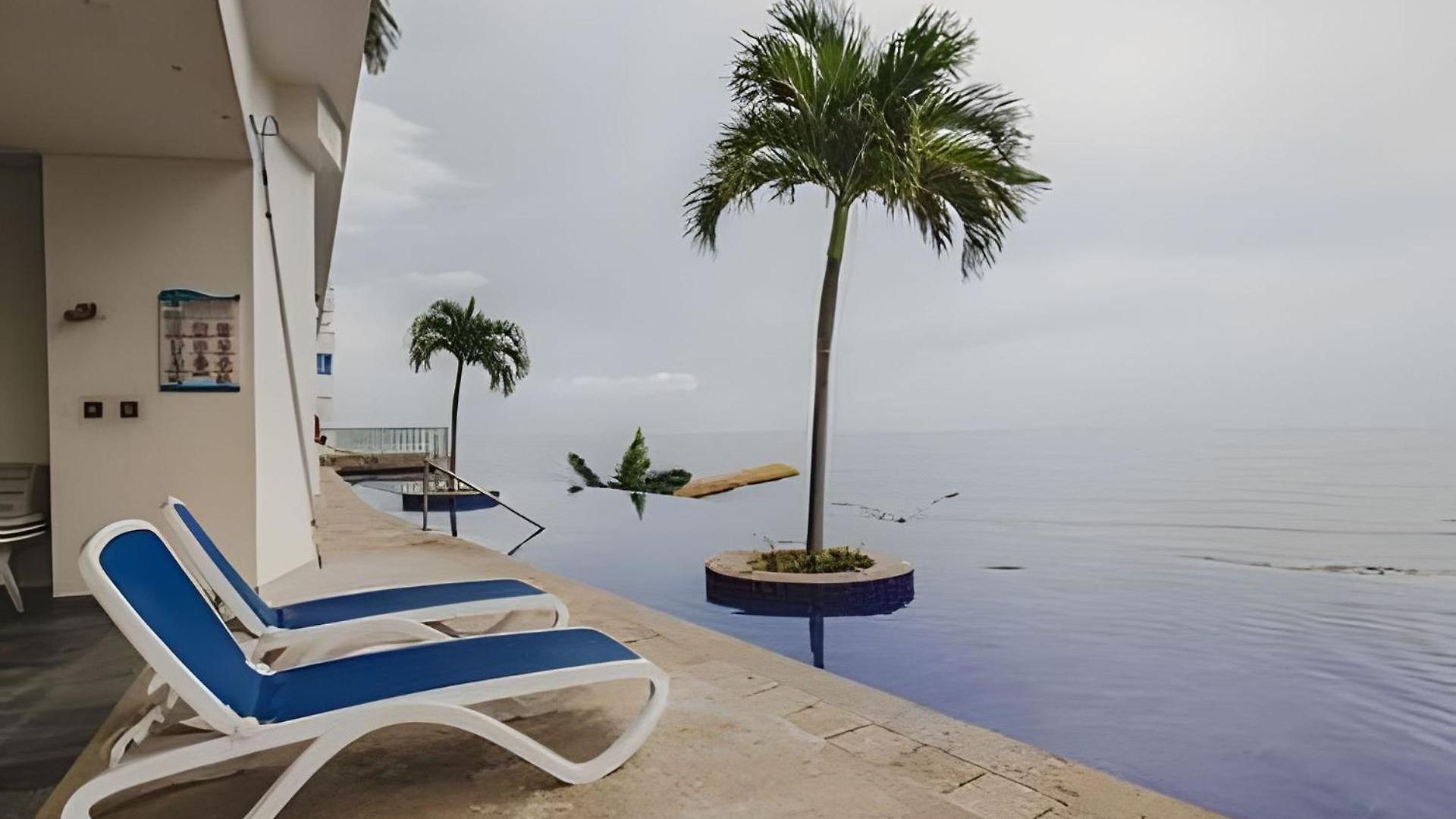 Sunset Oceanfront+ Gym Jacuzzi Apartamento Cartagena