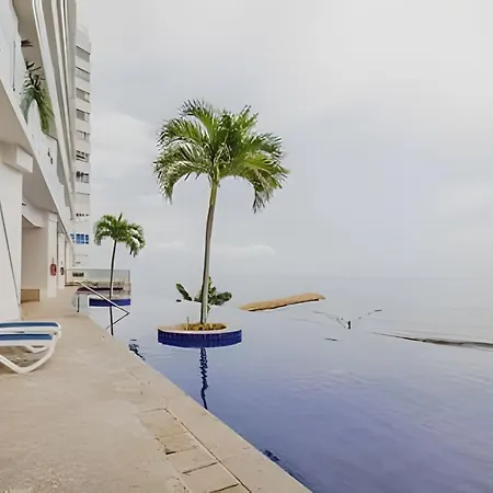 Apartamento Sunset Oceanfront+ Gym Jacuzzi Cartagena